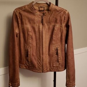 Faux leather jacket Large- junior size